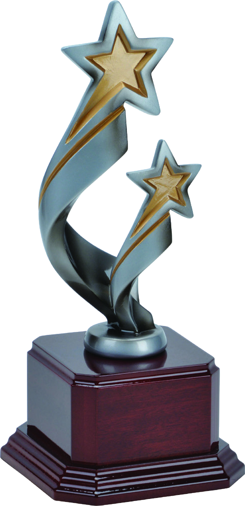 Ascension Star Award on Rosewood Base personalized recognition award